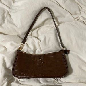 brown shoulder bag